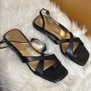 27 Edit By Naturalizer Black Nikki Sandals Size 5.5